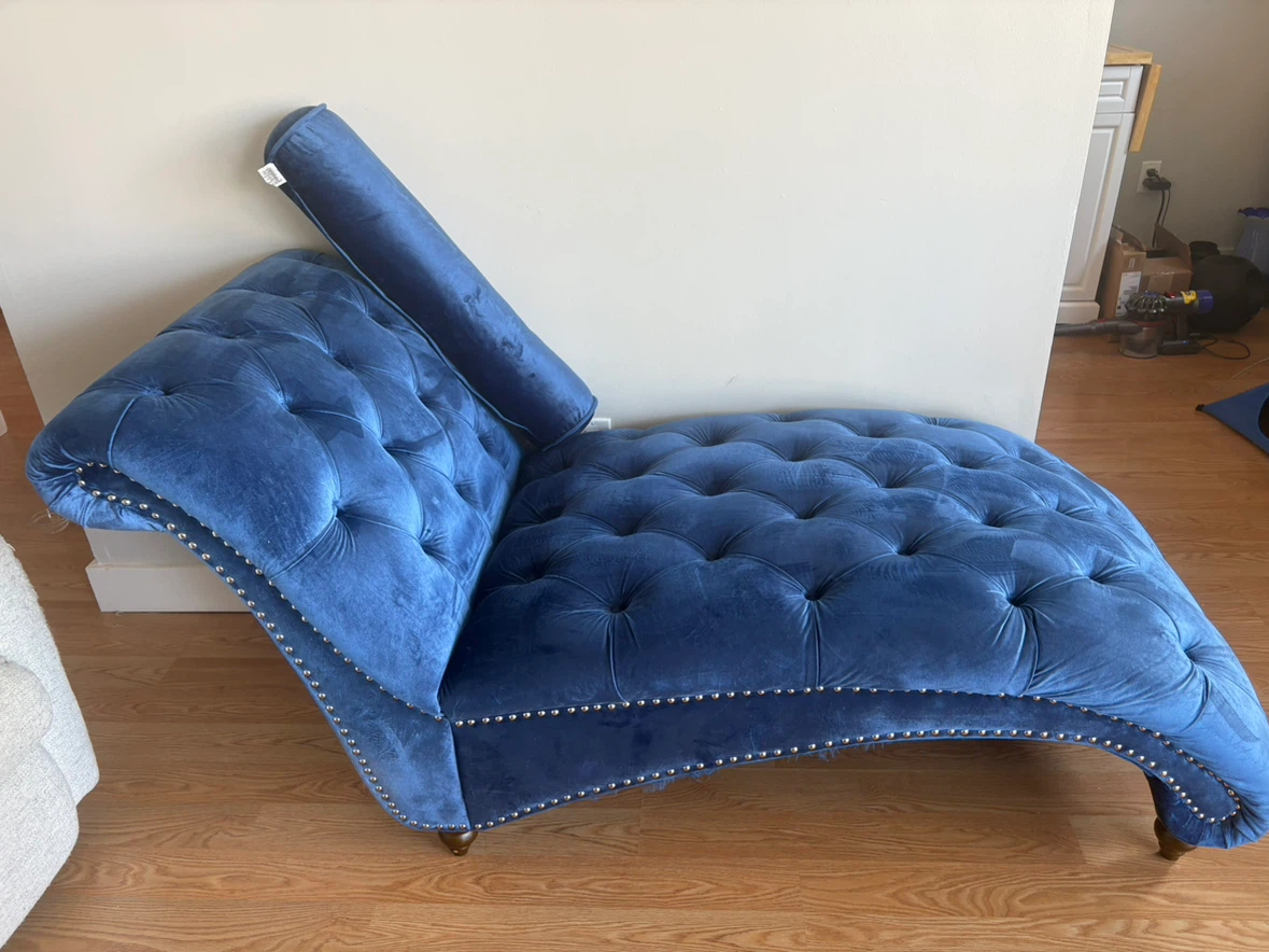 Royal Blue Chaise Lounge - photo 4