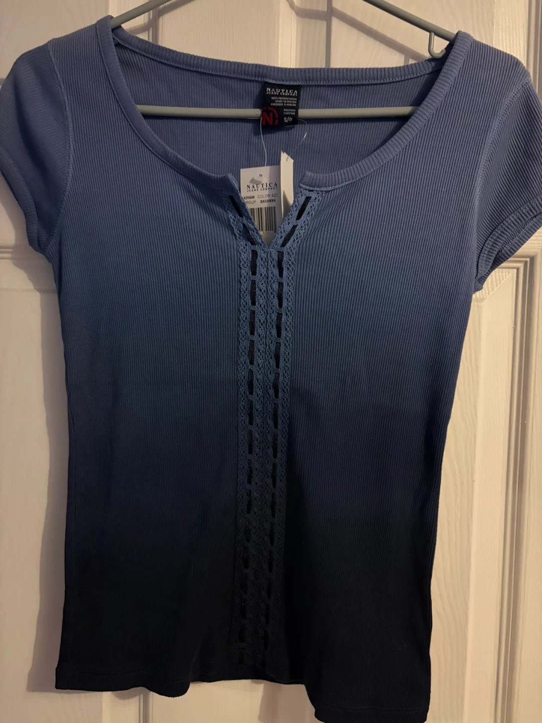 Nautica Jeans Company Ribbed Top 🏈
