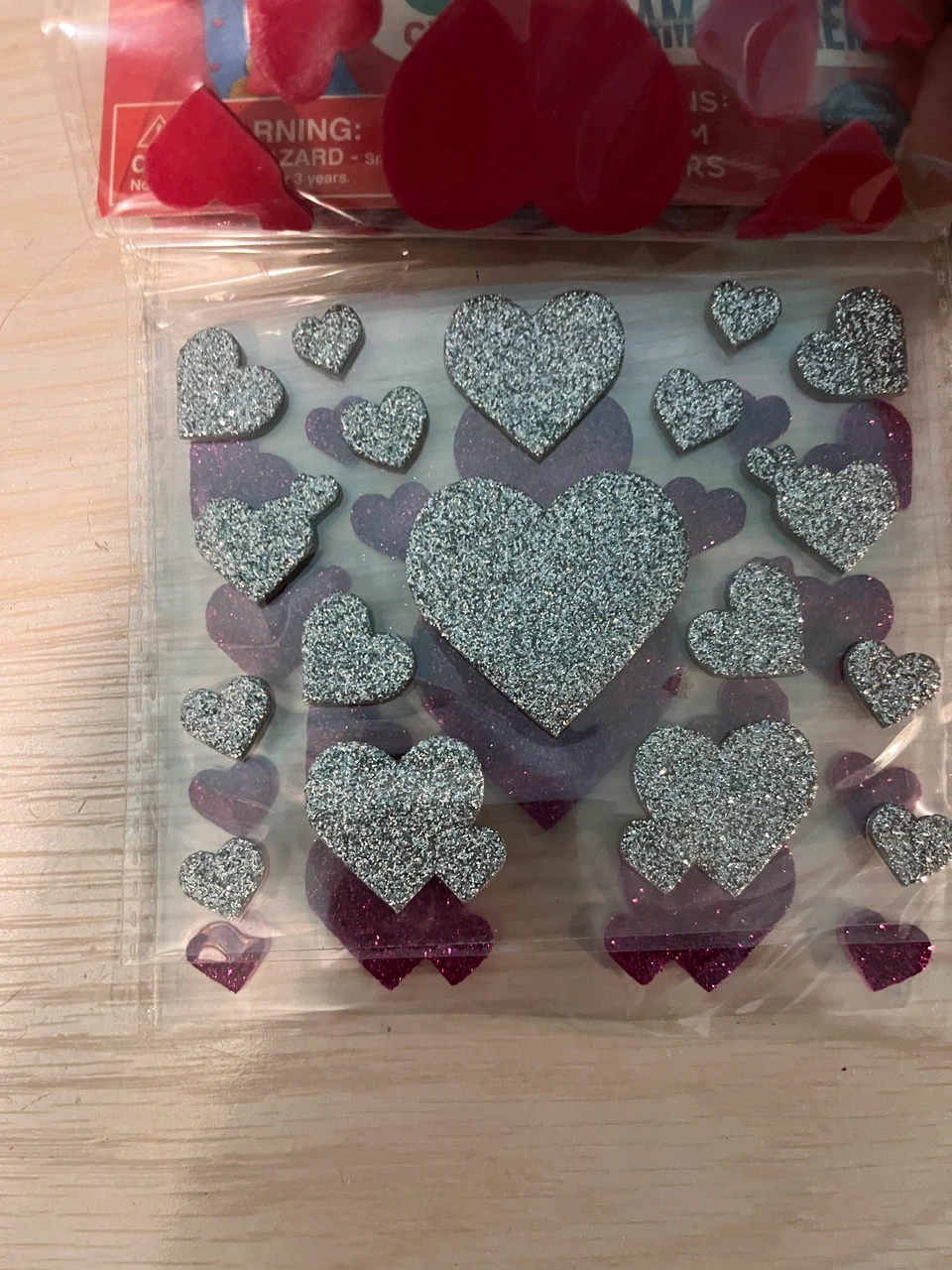 43 packs of Go Create Glitter Heart Foam Stickers 54-Pack - photo 3
