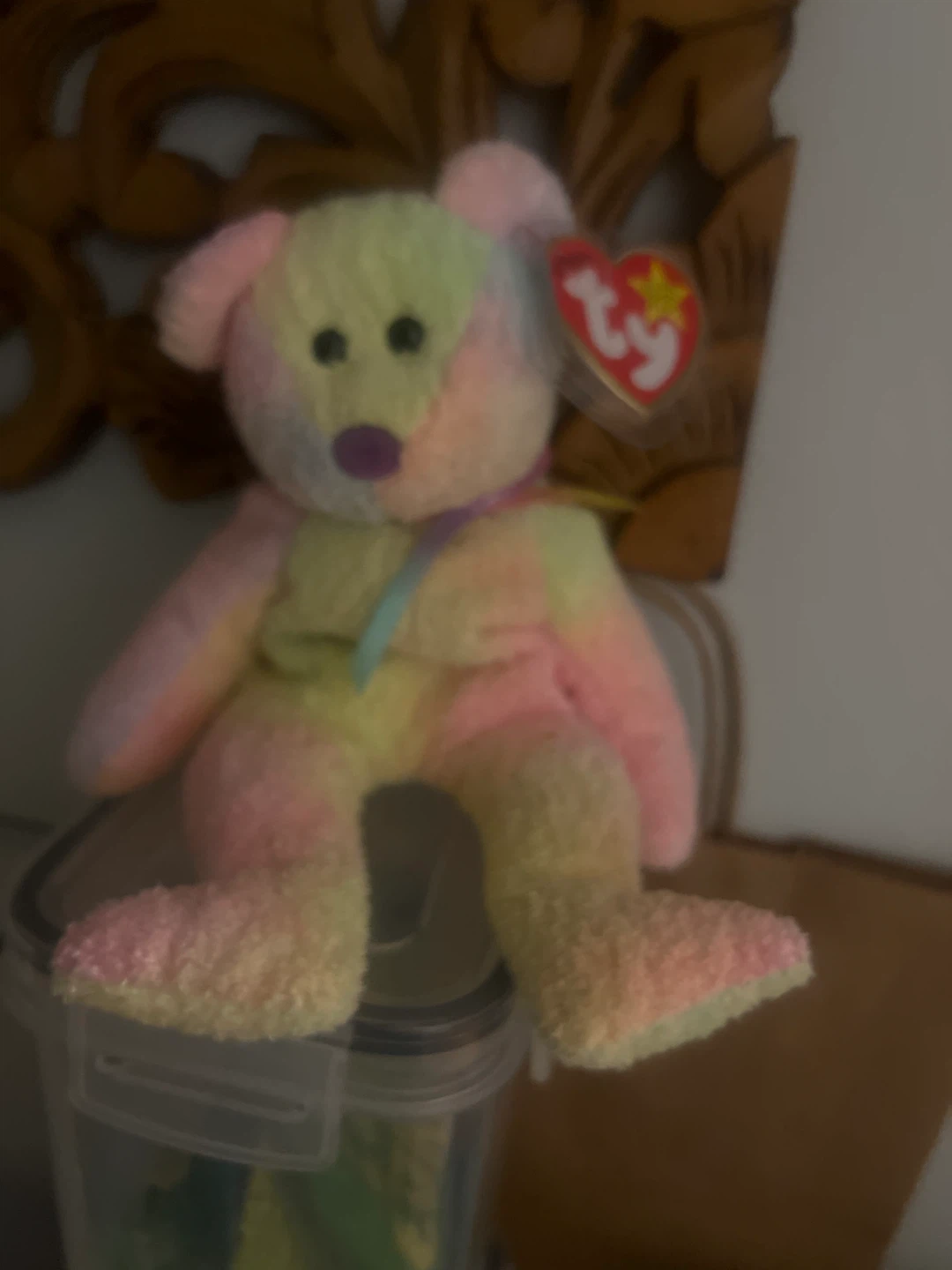 Ty Beanie Baby Pastel Tie-Dye Bear 🏈