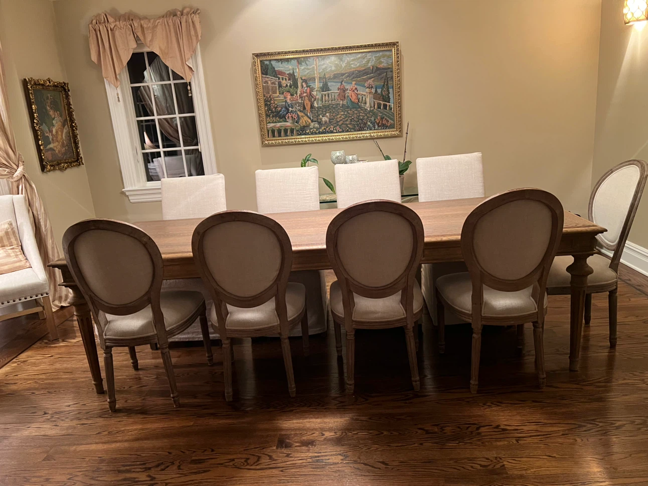 RH dinning table and dining chairs - photo 2