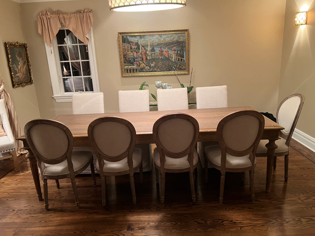 RH dinning table and dining chairs - photo 3