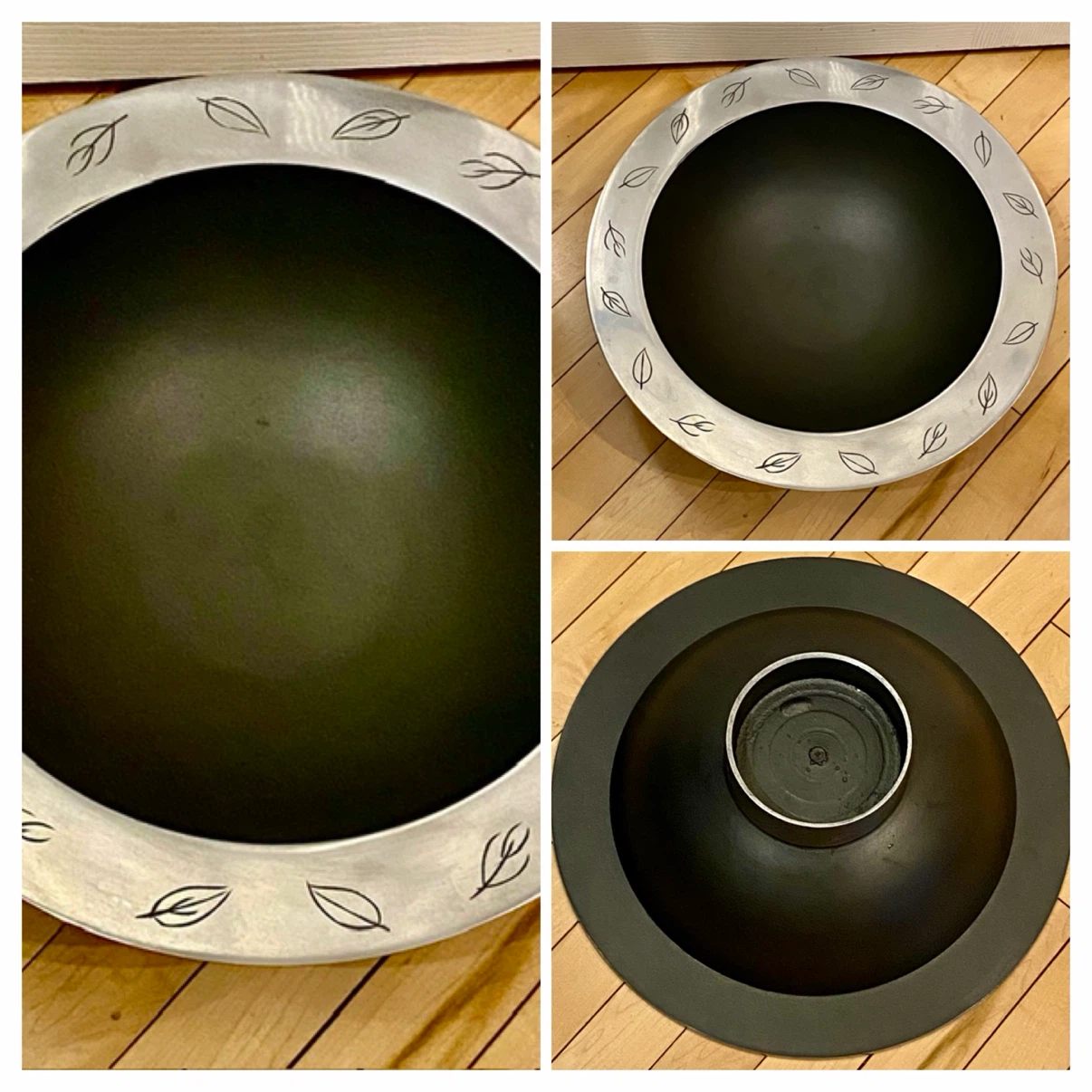 Decorative Metal Leaf Rim Bowl 🏈