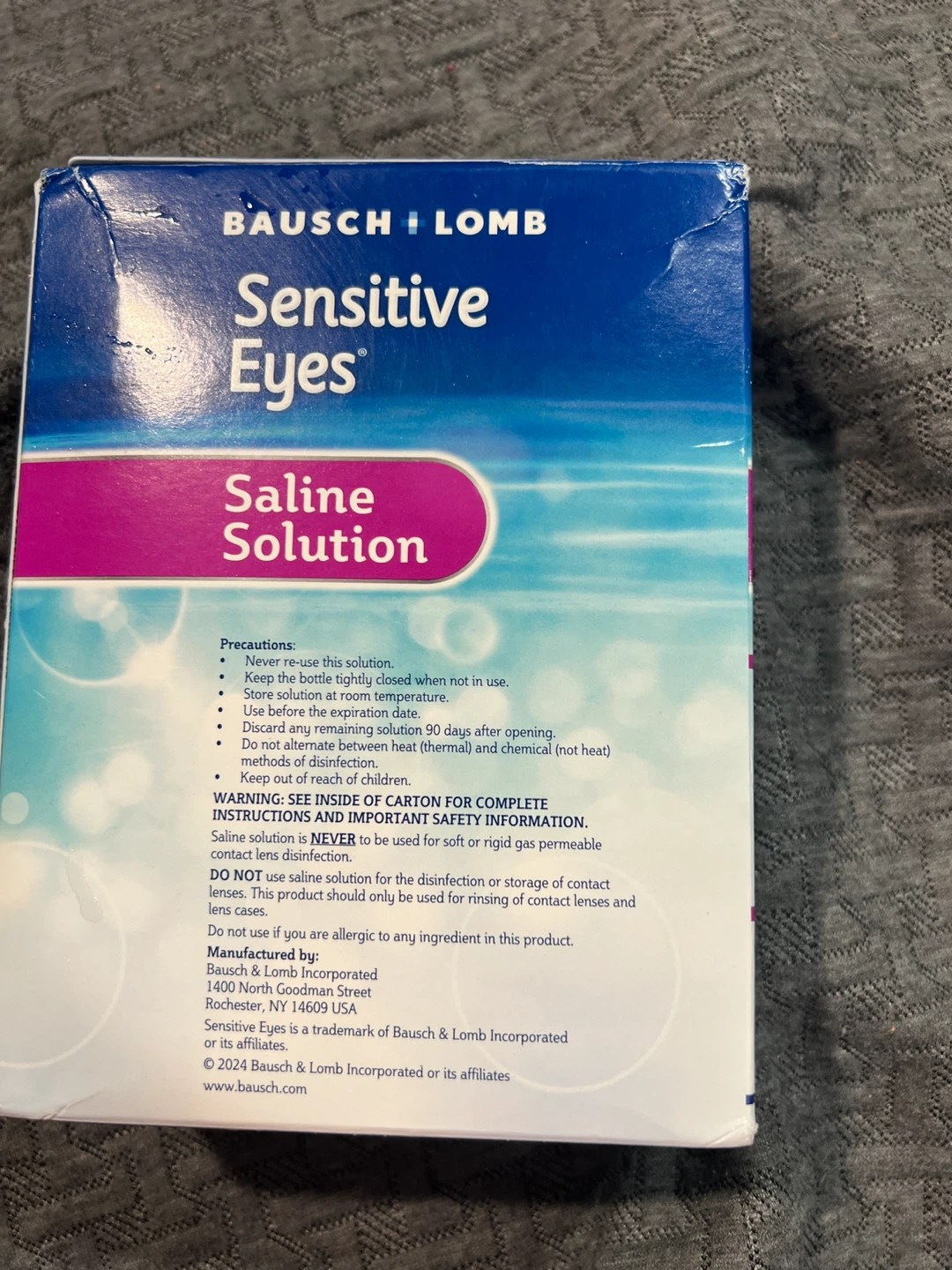 🏈Bausch + Lomb Sensitive Eyes Saline Solution (2-Pack) - photo 2