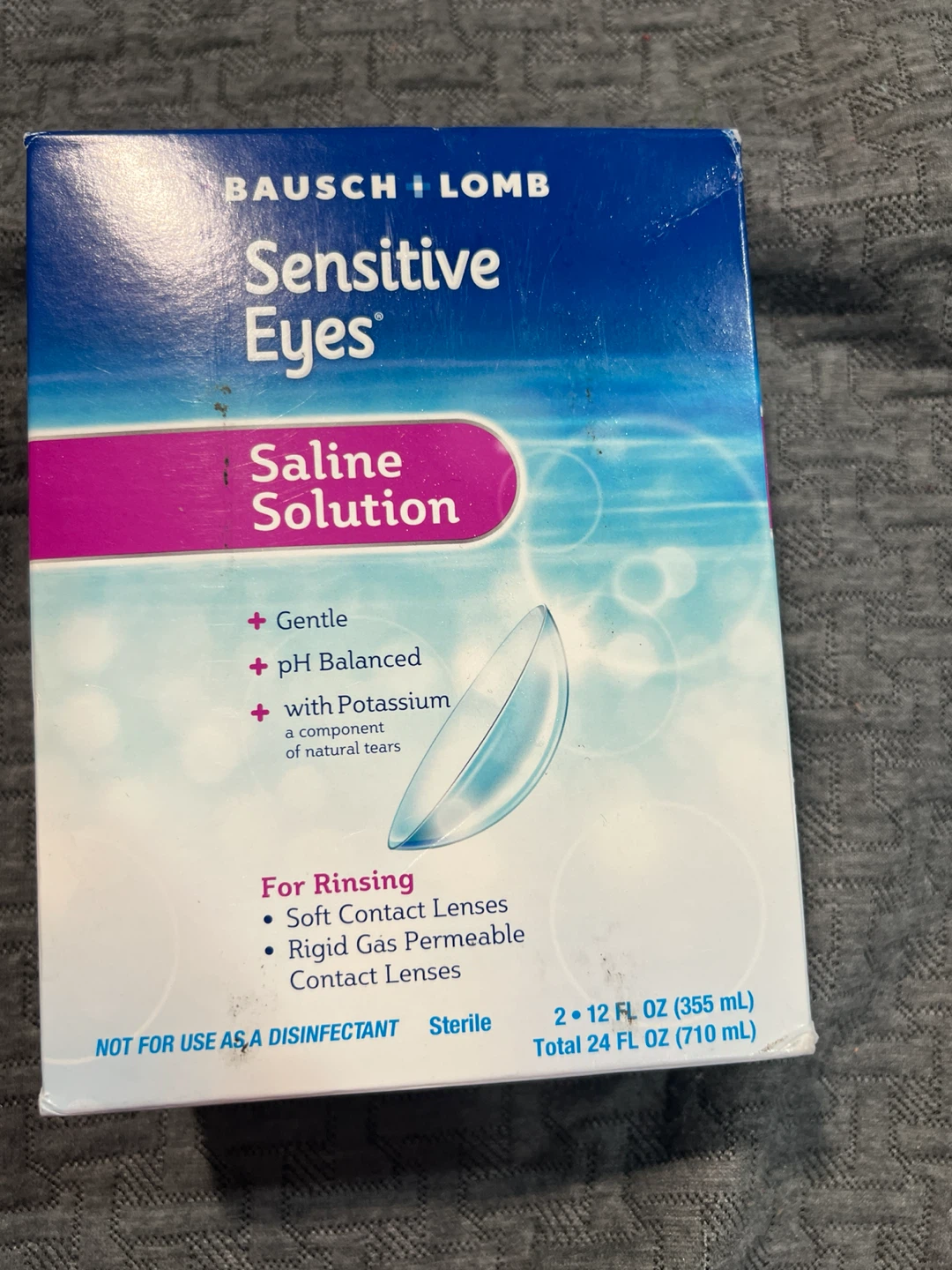 🏈Bausch + Lomb Sensitive Eyes Saline Solution (2-Pack)