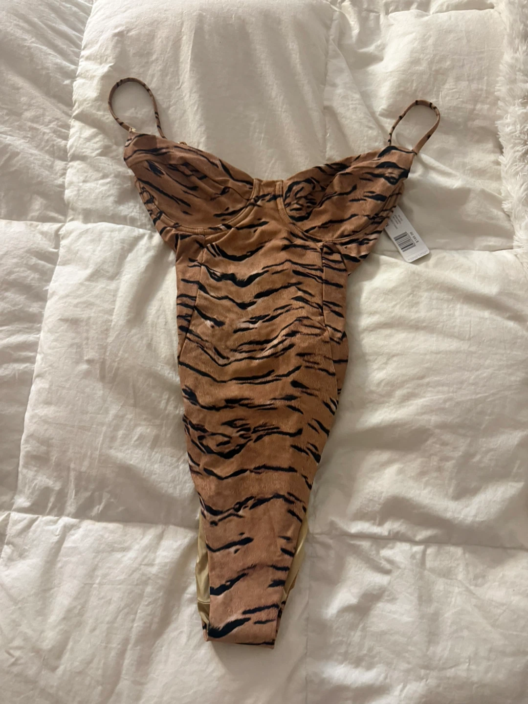 🏈 Tiger Print One-Piece Swimsuit