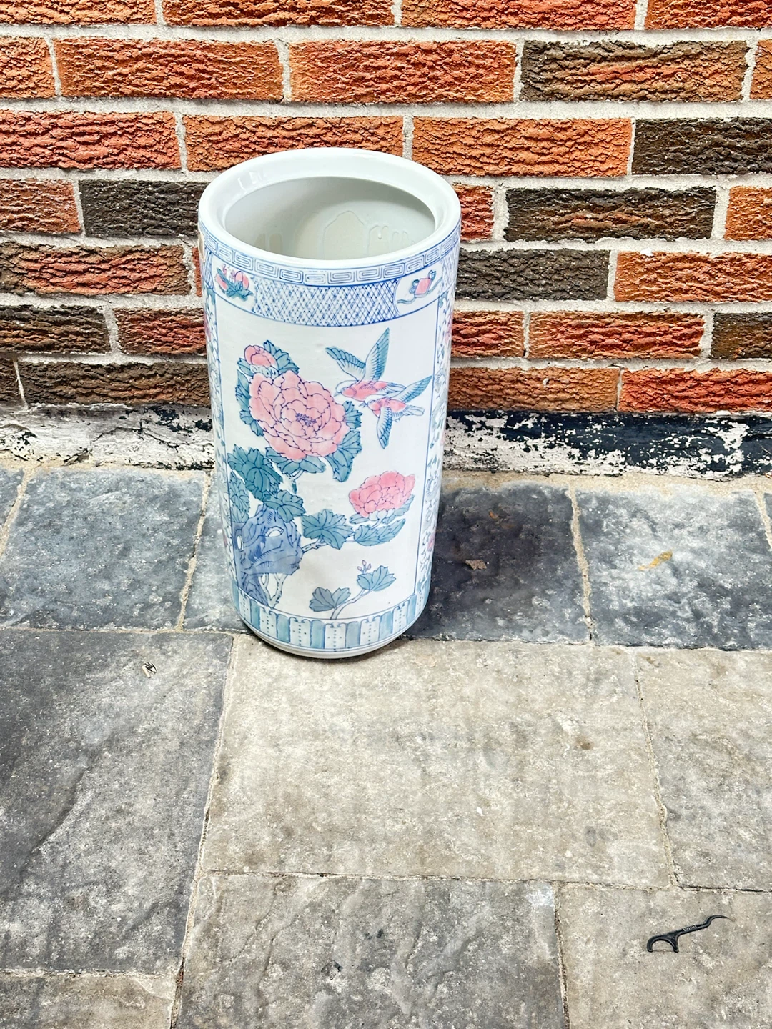 Floral Ceramic Umbrella Stand