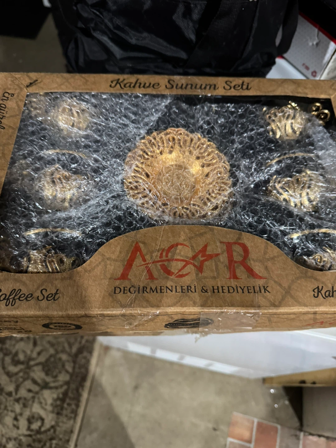 Acar Turkish Gold Coffee Set. 🏈
