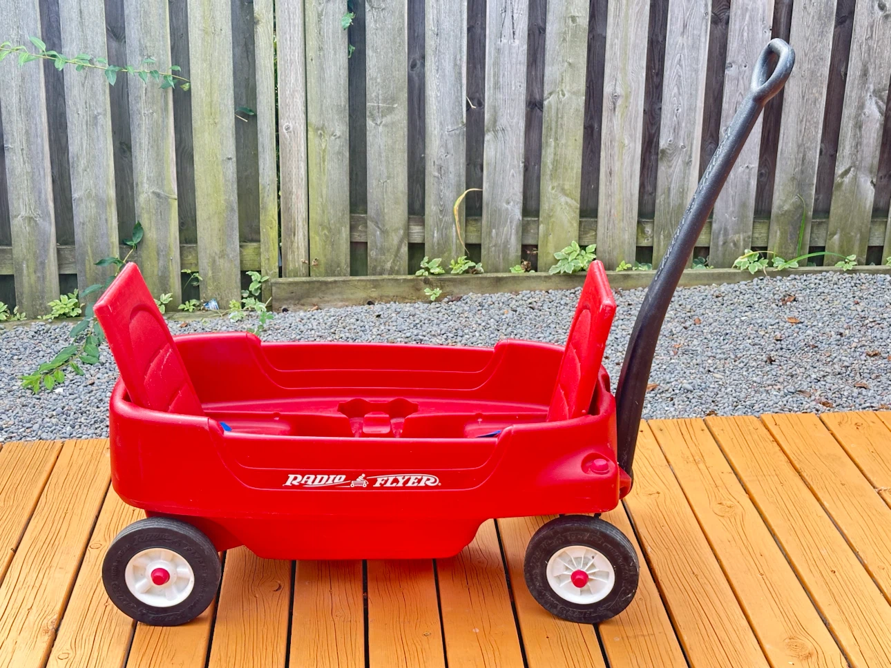 Radio Flyer red plastic wagon