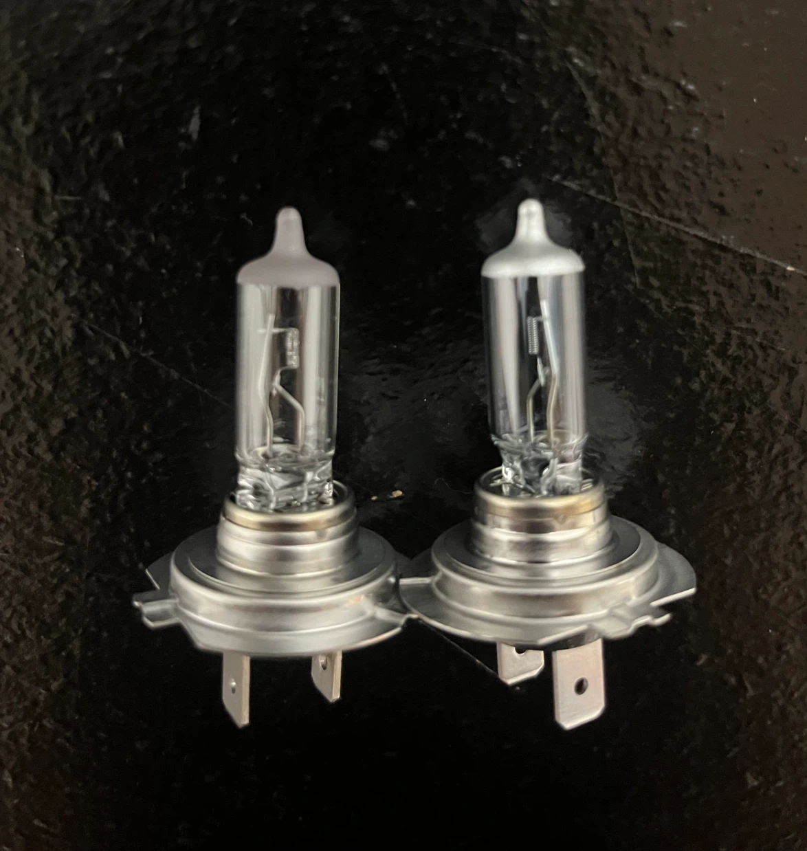 Two H7 12V 55W Headlight Halogen Bulbs