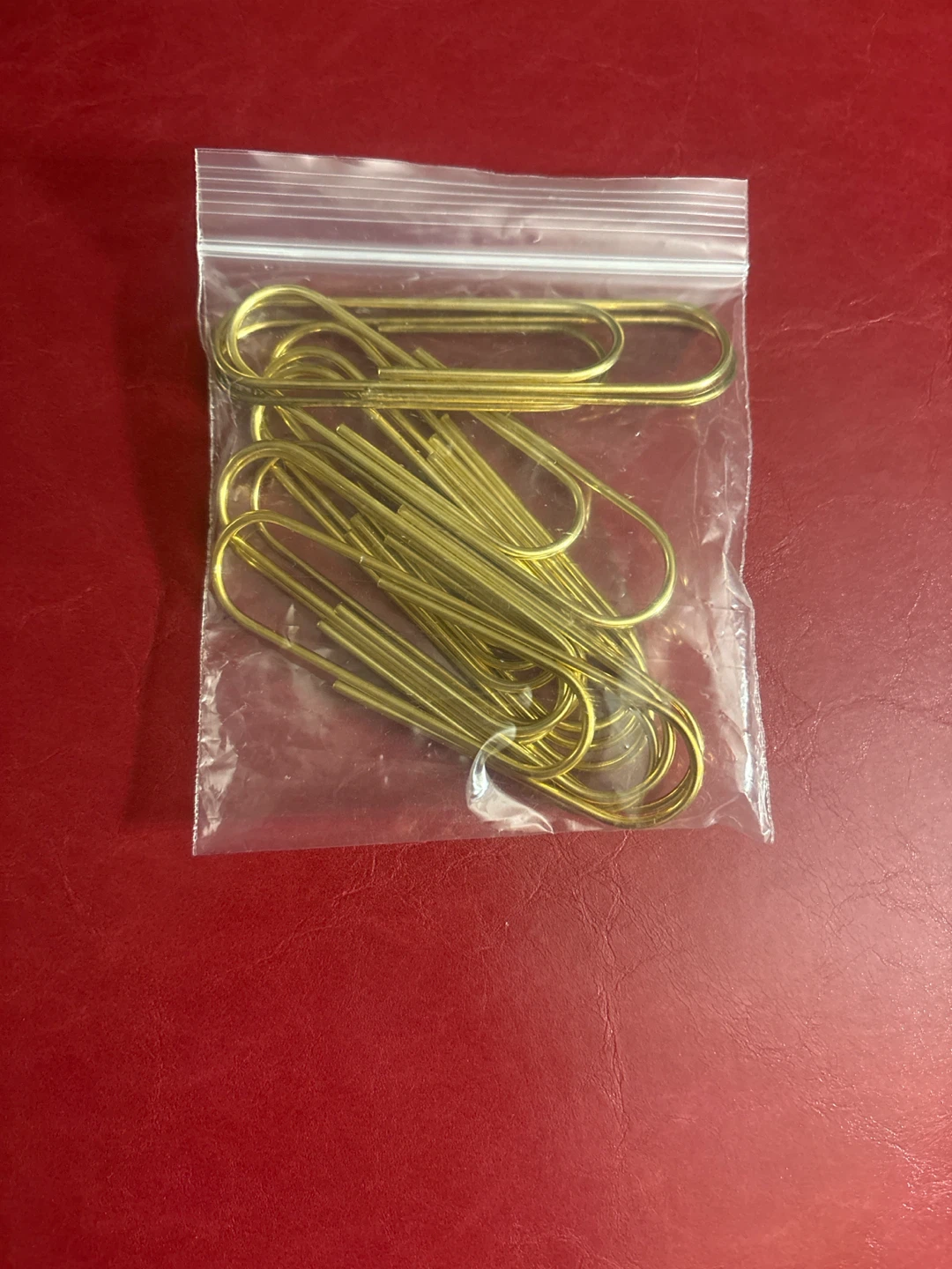 🏈 Gold-Tone xtra lg Metal Paper Clips