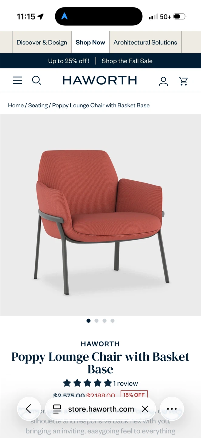Haworth Poppy lounge chair - photo 5