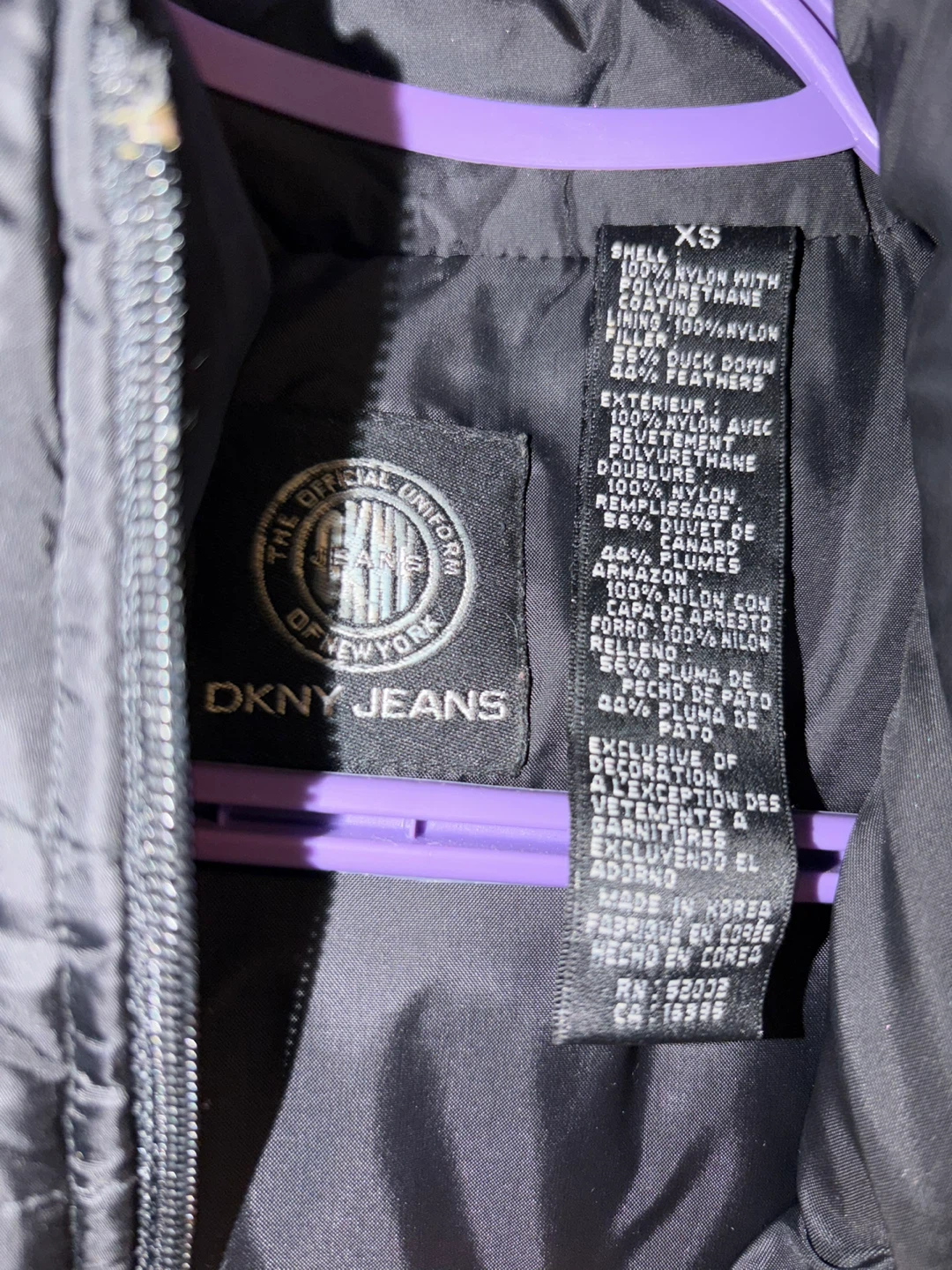 DKNY Jeans Black Puffer Vest 🏈 - photo 2