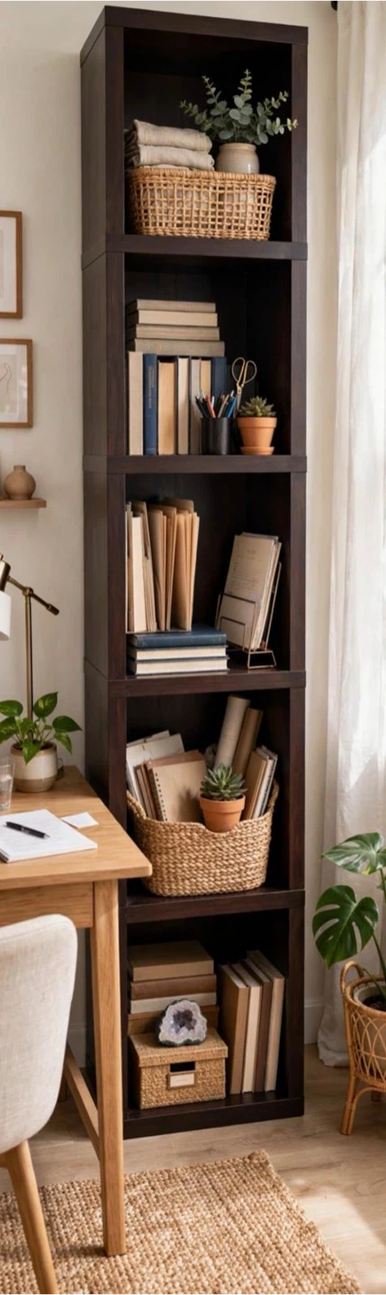 Black Tall 4-Shelf Bookshelf in Queens, NY