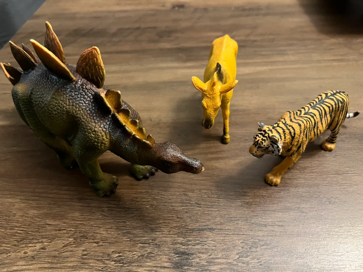Set of 3 Animal and Dinosaur Figures