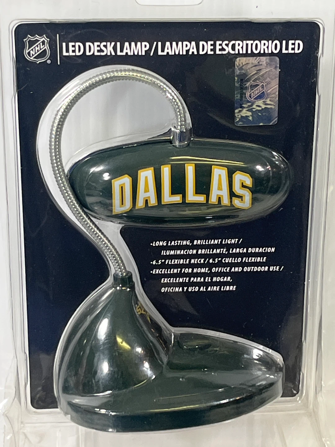 Dallas Stars LED Desk Lamp - Includes FREE Hockey Cards - photo 2