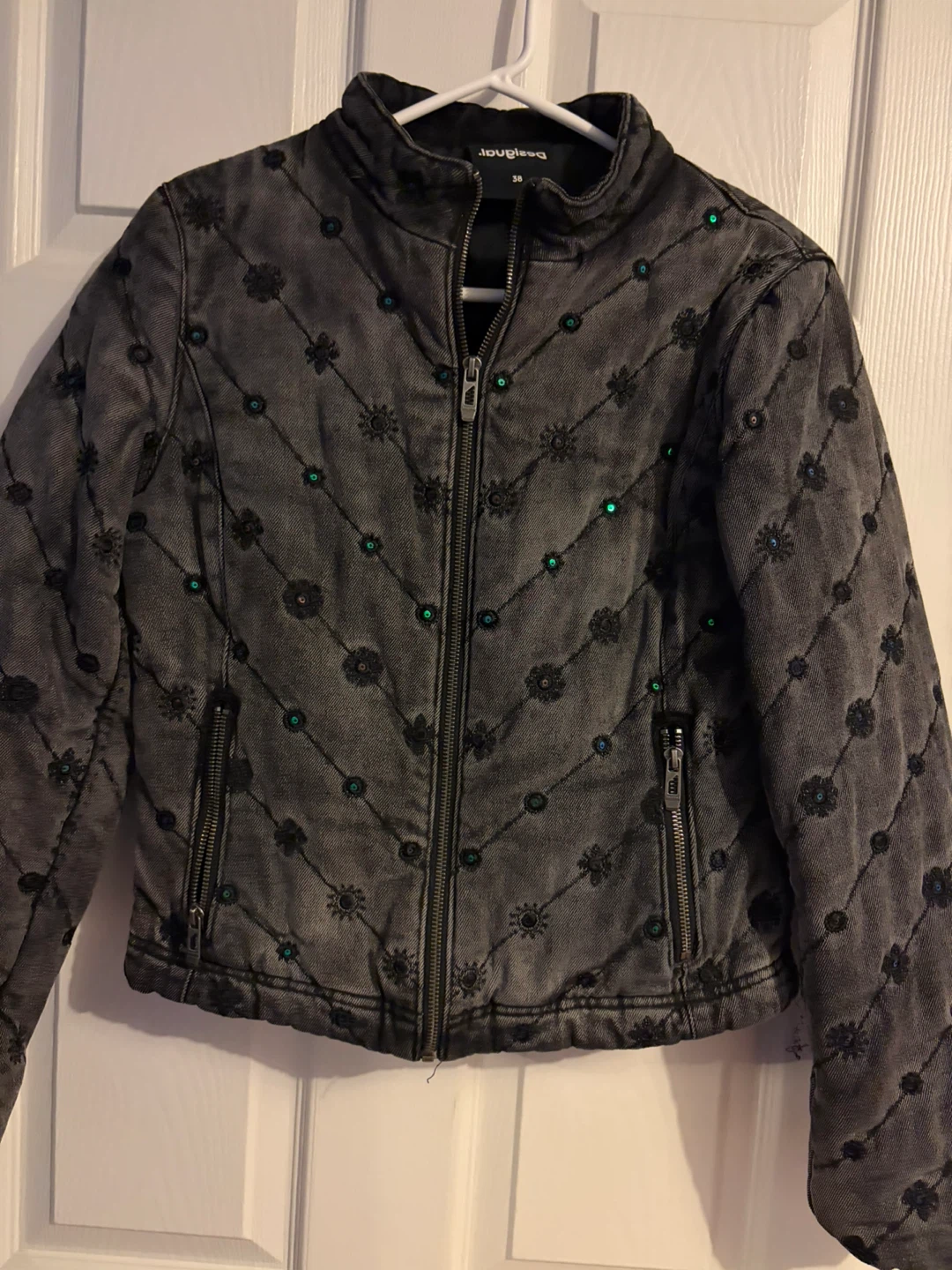 Desigual Black Denim Jacket 🏈