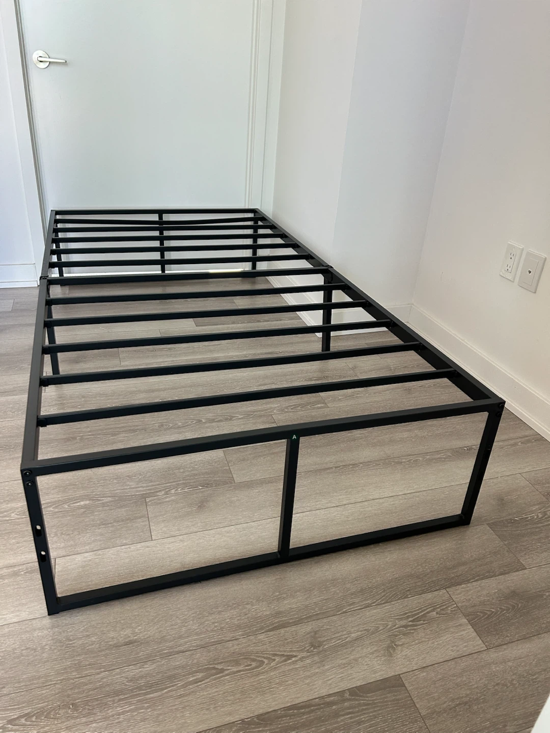 Black Metal Twin - Single Bed Frame - photo 3