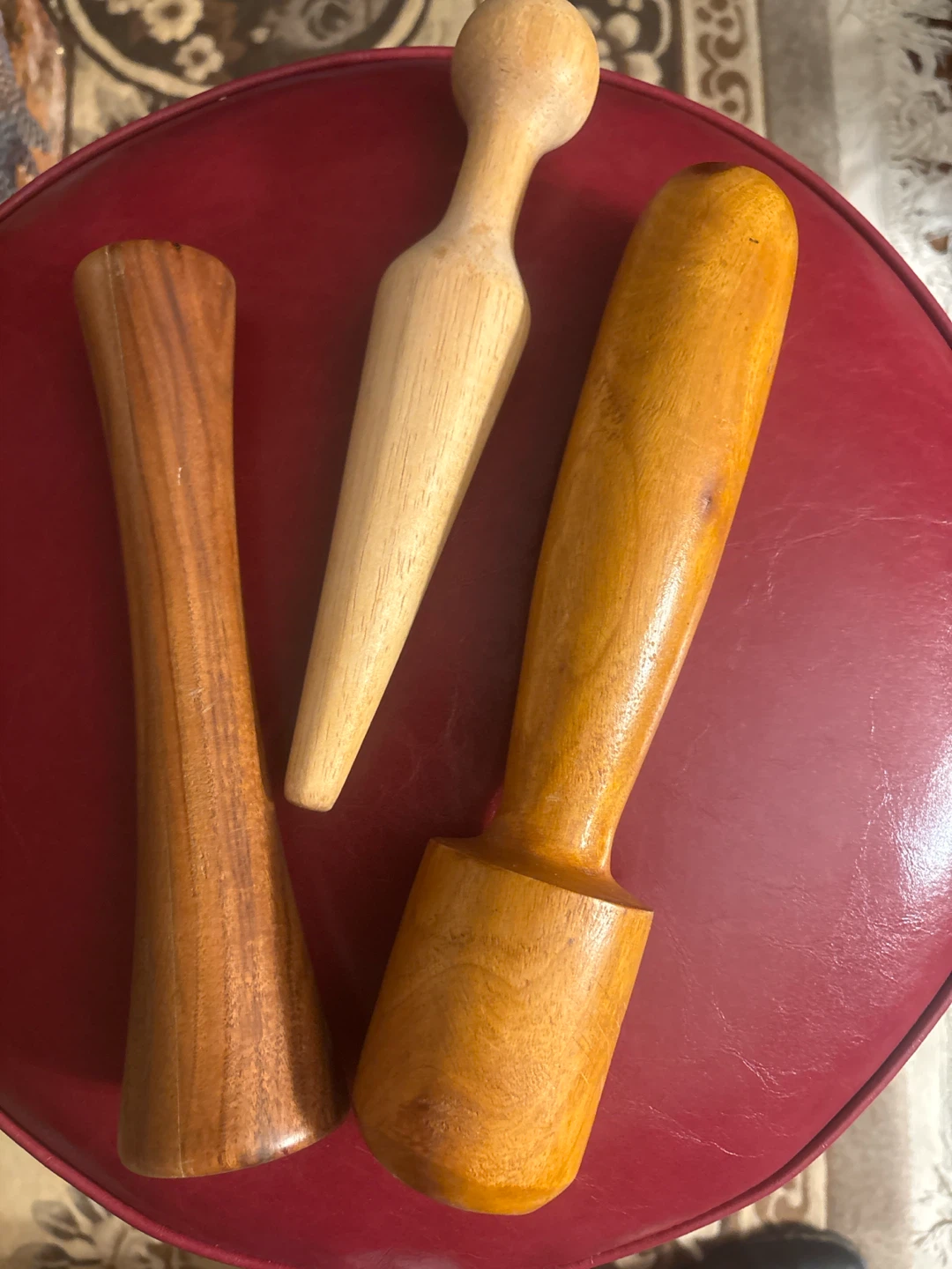 🏈 Set of 3 Wooden Kitchen Muddlers
