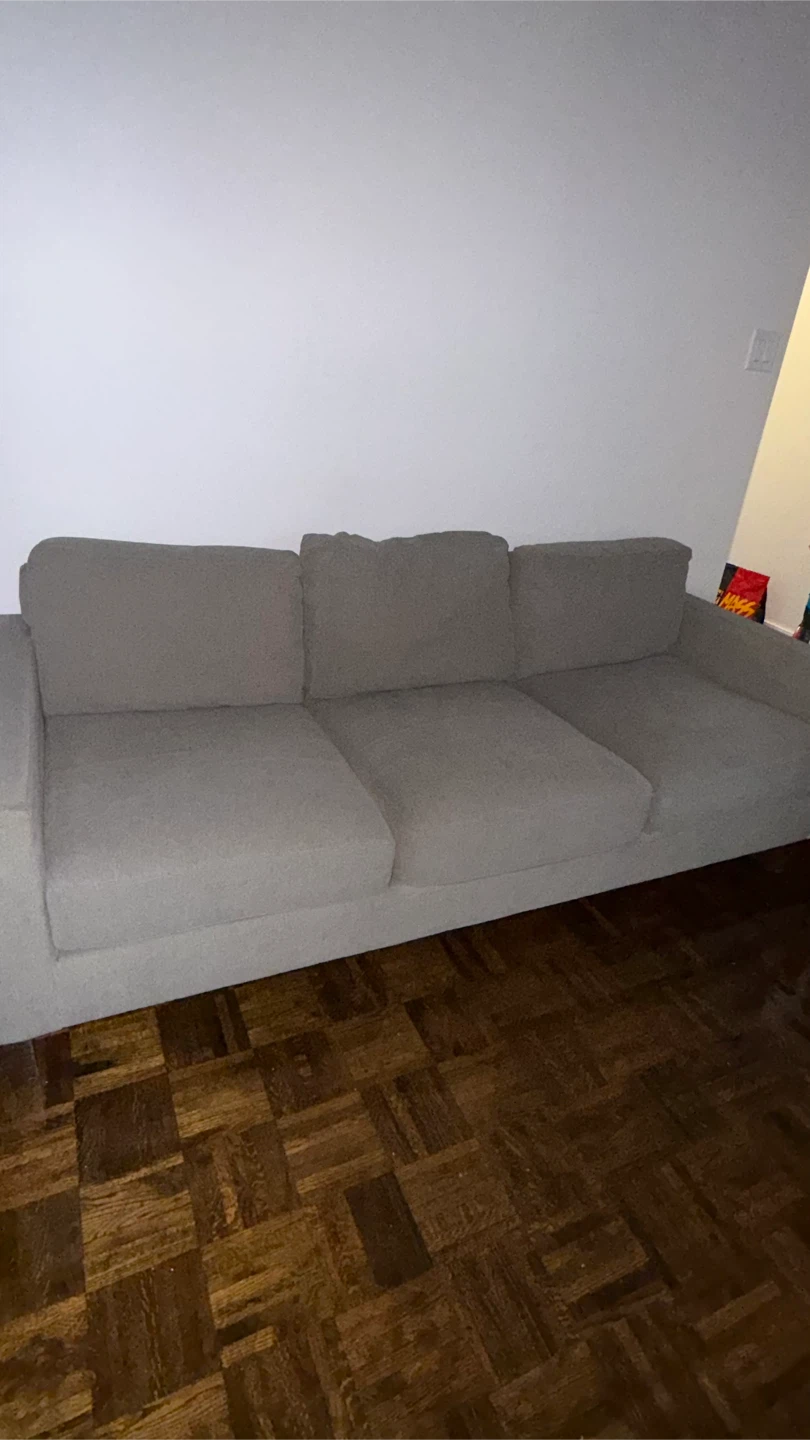 Three-Seater Sofa in Light Grey - photo 2