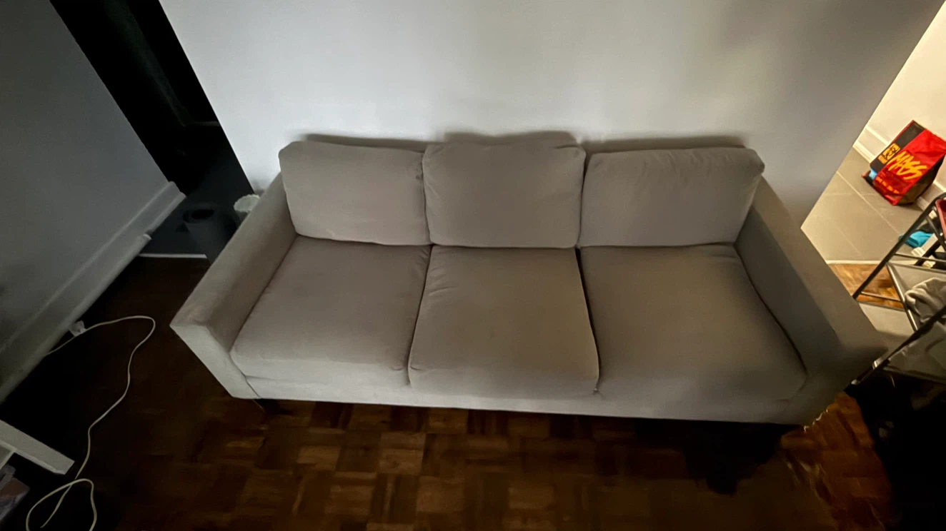 Three-Seater Sofa in Light Grey - photo 3