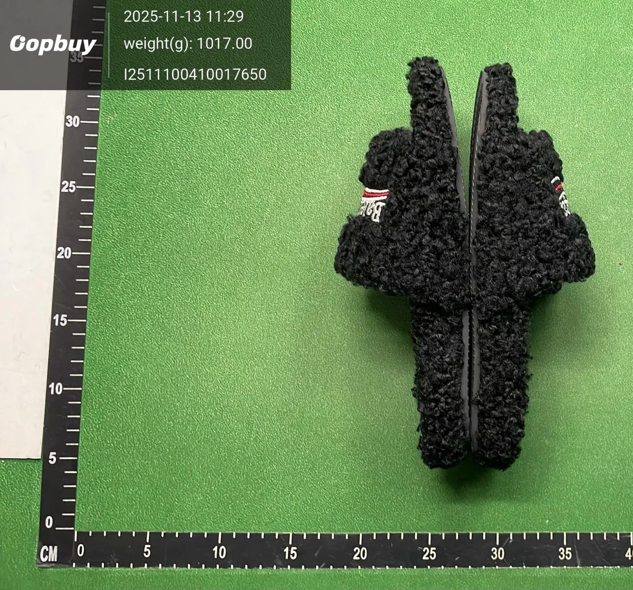 Balenciaga Black Fuzzy Slides - photo 3