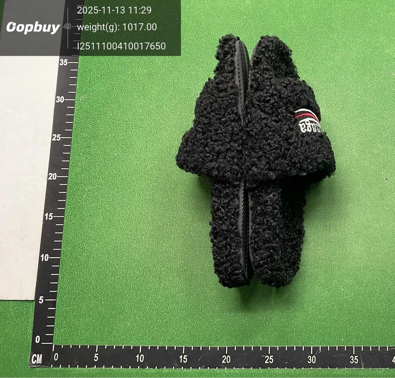 Balenciaga Black Fuzzy Slides - photo 4