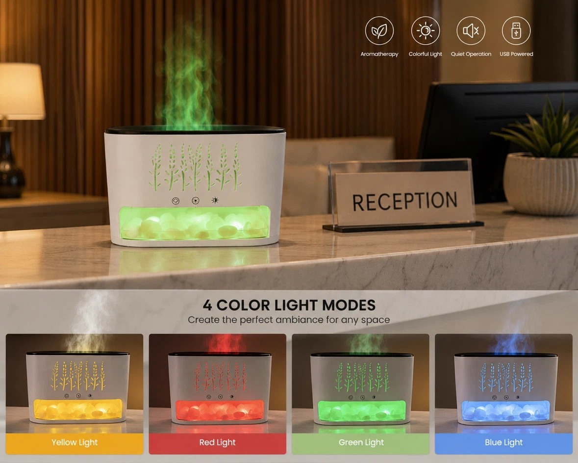 🏈 New USB Powered Aromatherapy Diffuser with Colourful Lights