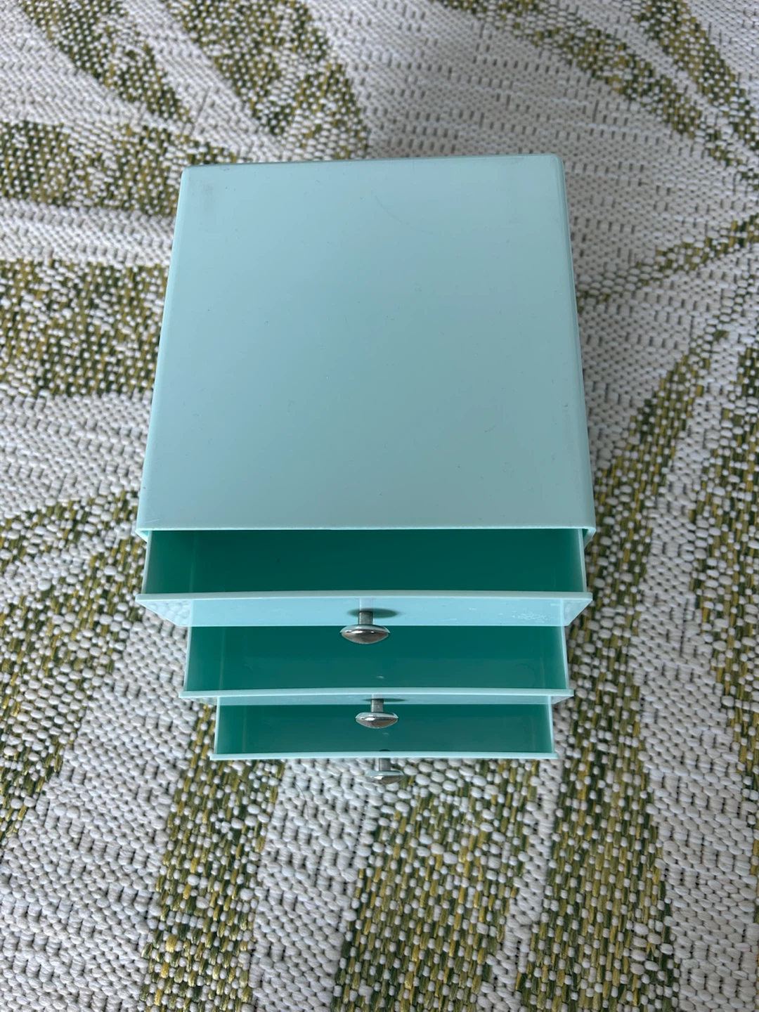 Light Blue 3-Drawer Desktop Organizer - photo 4