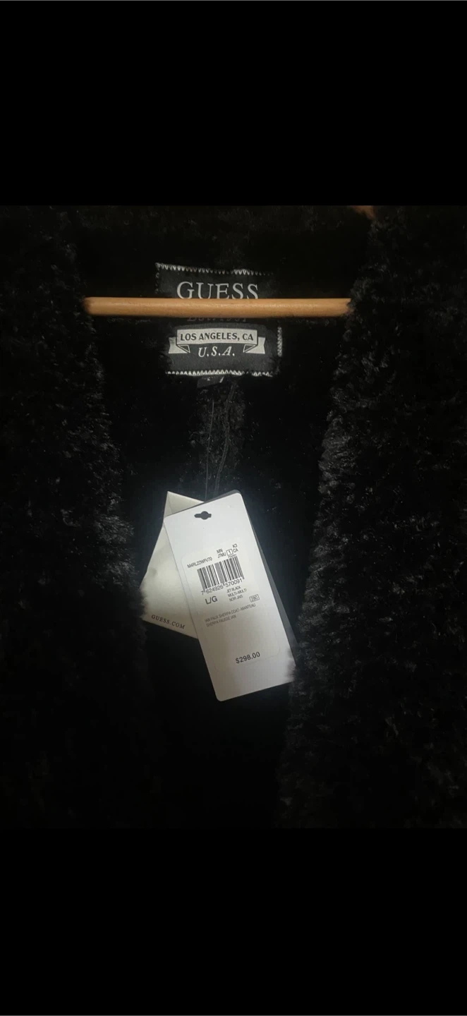Guess Black Faux Sherpa Coat - photo 2
