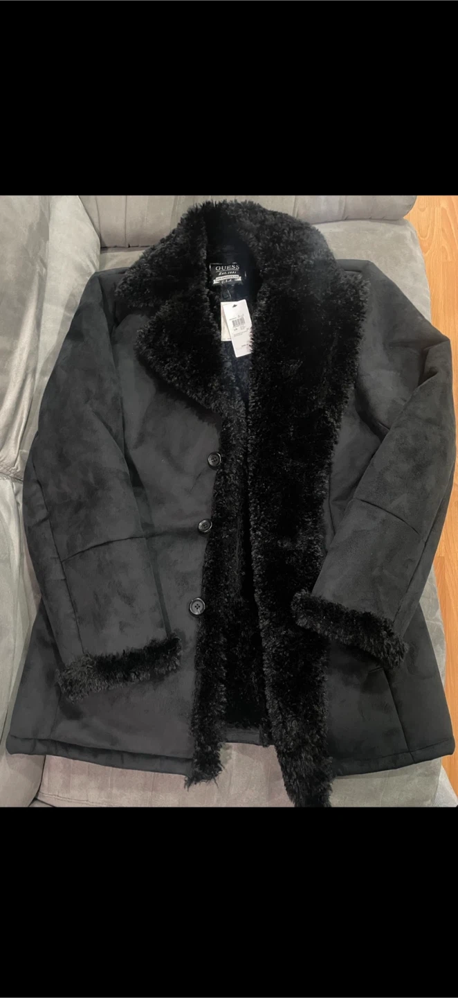 Guess Black Faux Sherpa Coat - photo 5