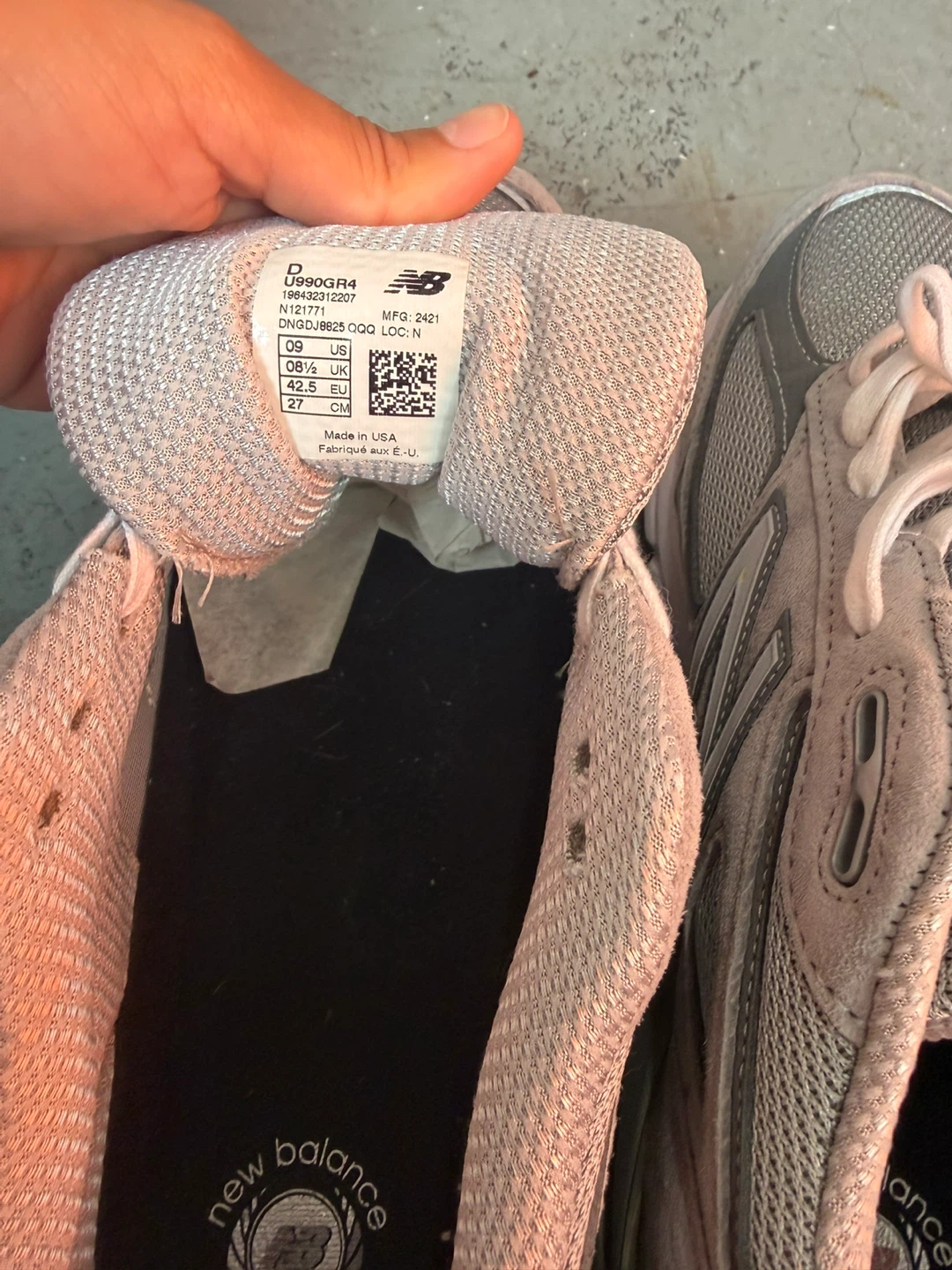 New Balance 990v4 Sneakers Grey - photo 3