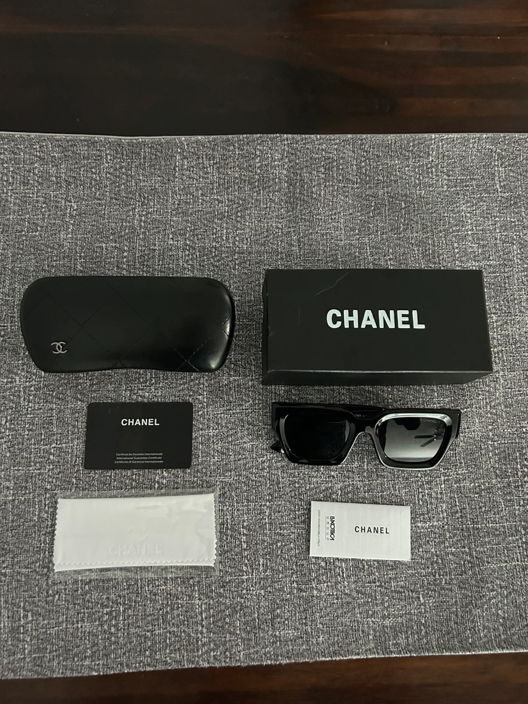 Chanel Black Sunglasses with Case