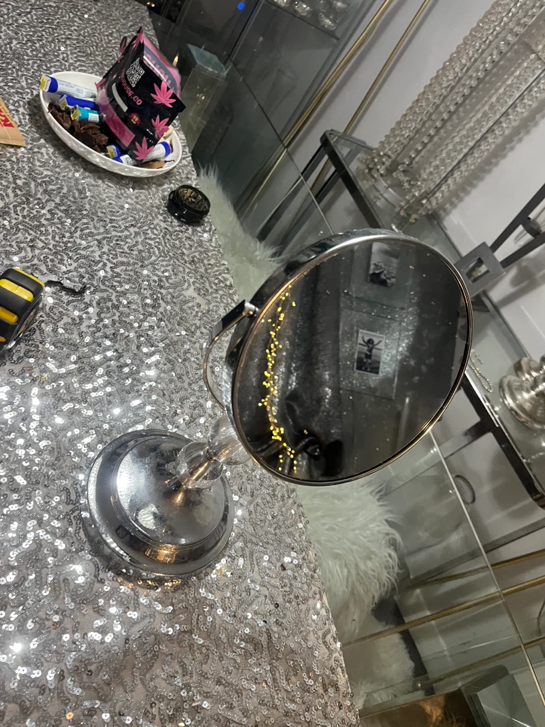 Silver Tabletop Vanity Mirror - photo 3