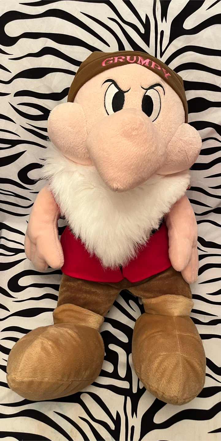 ♥️ Large Disney Grumpy Plush Toy Snow White & the Seven Dwarf ♥️