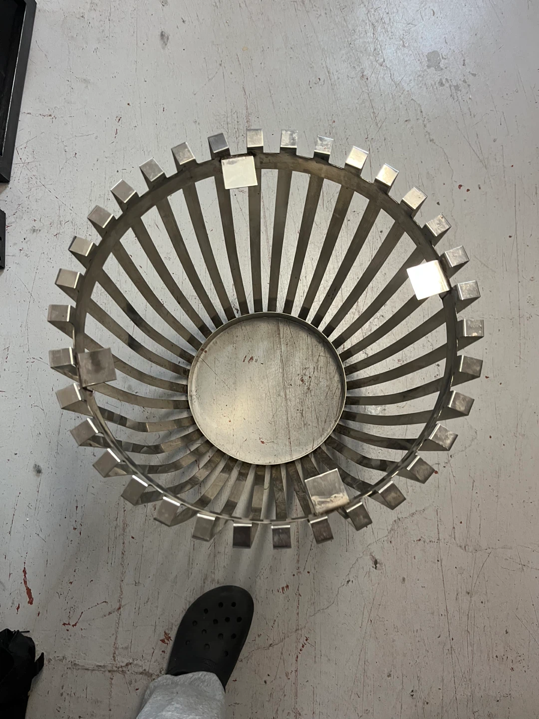 Modern Metal Slatted Basket - photo 3