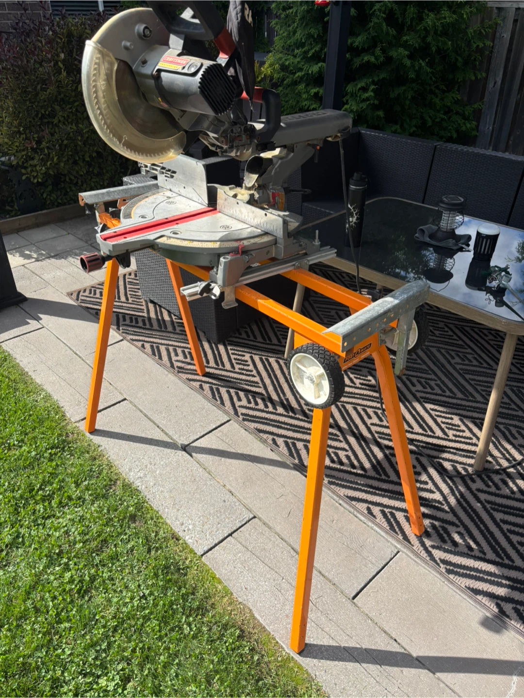 Craftsman Miter Saw on Rolling Stand - photo 3