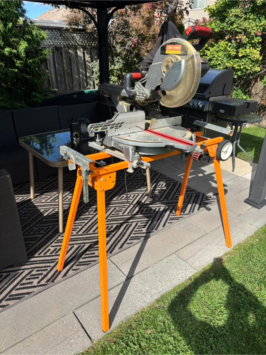 Craftsman Miter Saw on Rolling Stand - photo 4