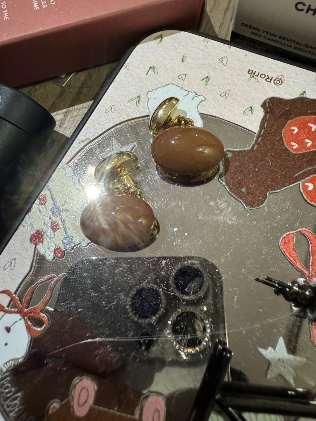 Brown Pearl  earrings - photo 4