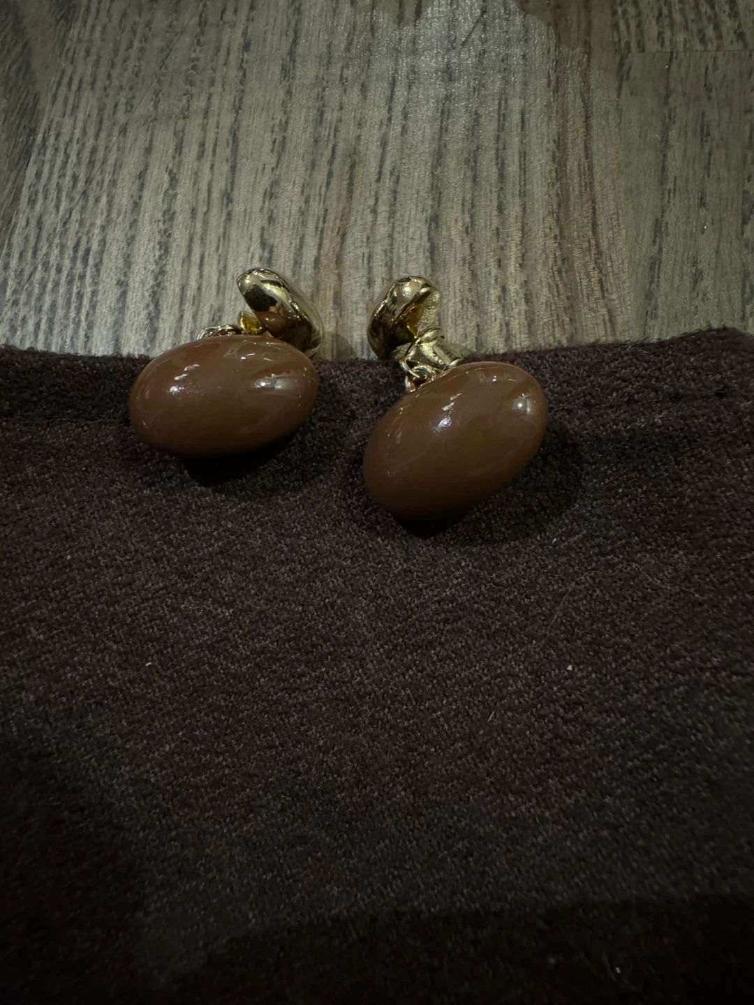 Brown Pearl  earrings - photo 5