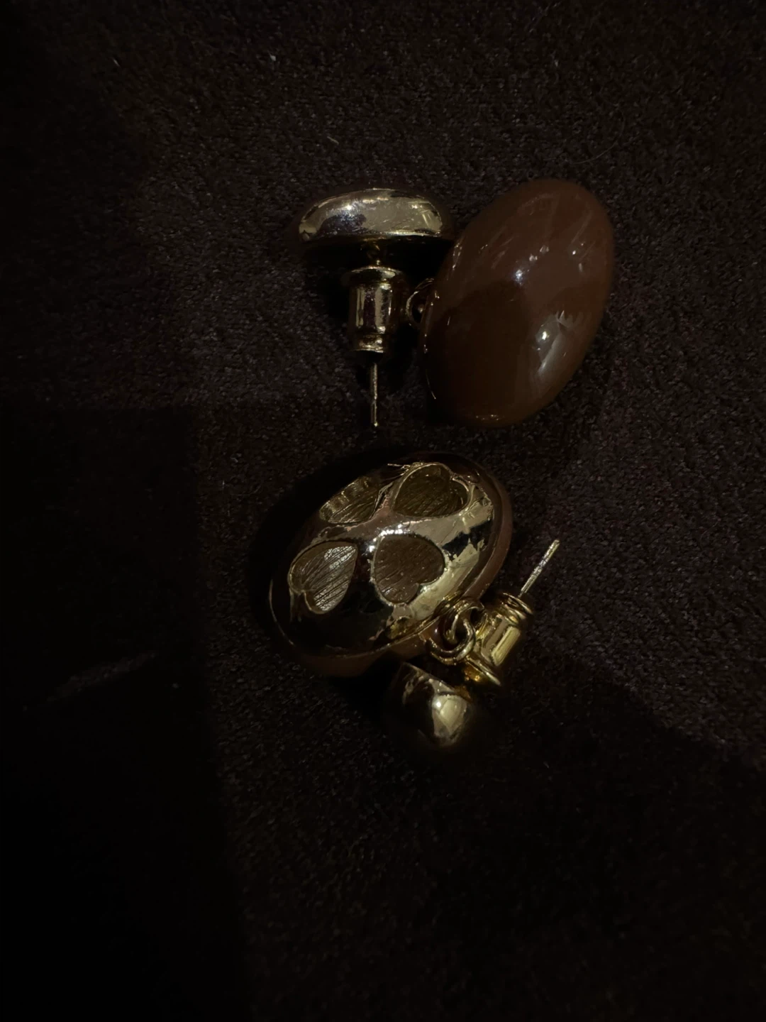 Brown Pearl  earrings - photo 4