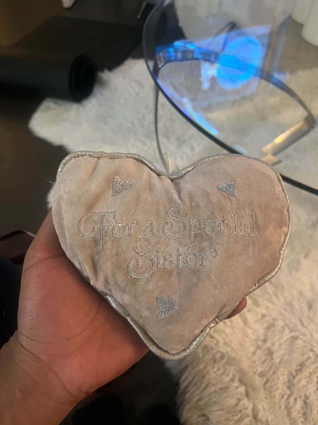 For a Special Sister heart cushion 1$