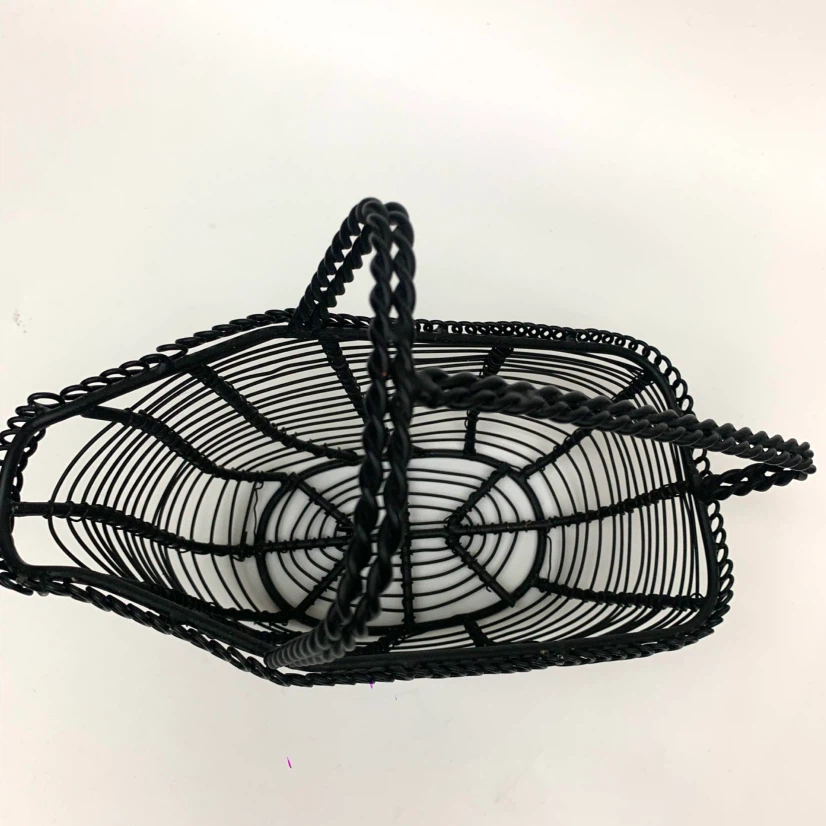 Black Wire Basket with Handle - photo 2