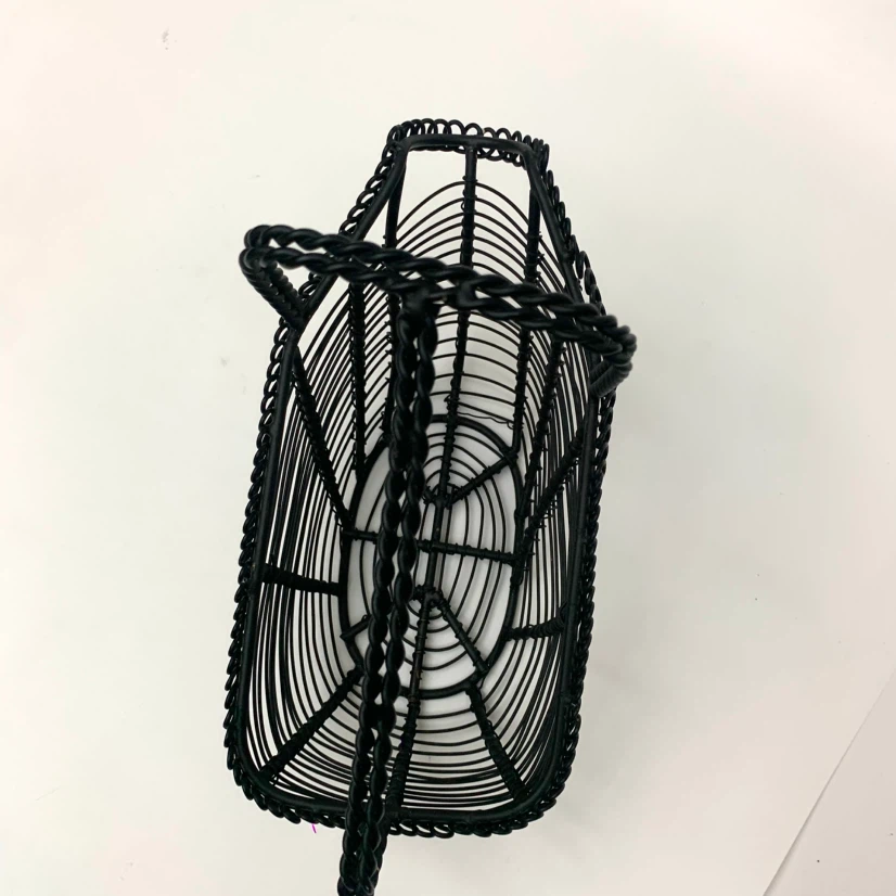 Black Wire Basket with Handle - photo 5