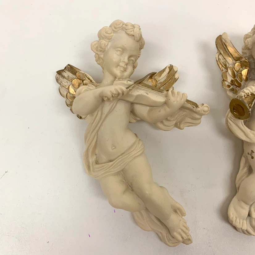 Set of 2 Ceramic Angel Wall Decor - photo 2