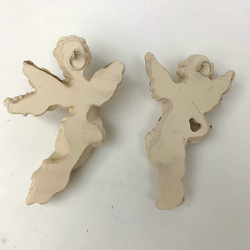 Set of 2 Ceramic Angel Wall Decor - photo 4