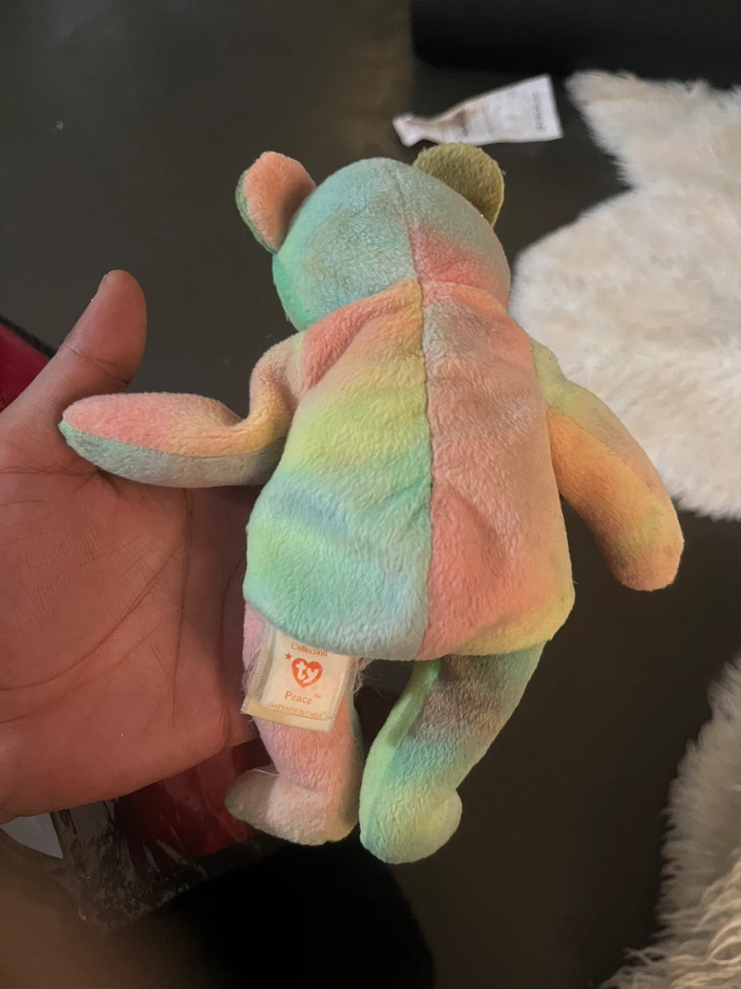 Ty Beanie Babies Peace Bear - photo 2