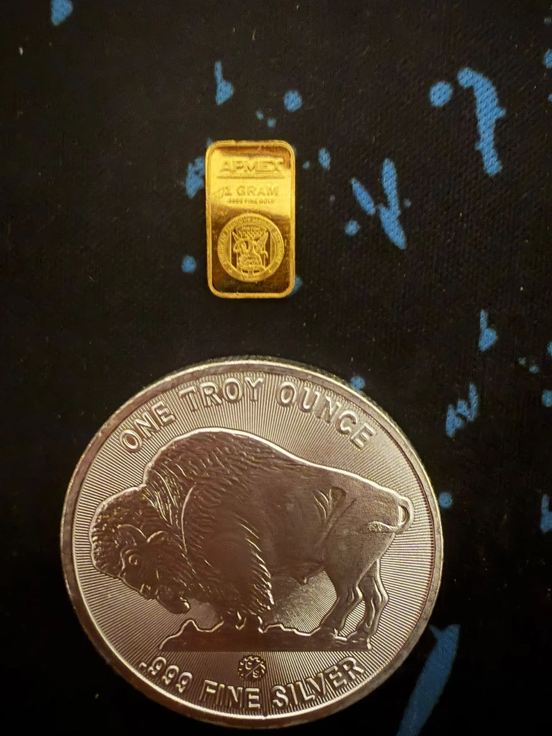 1g Gold Bar and 1 oz Silver Round Bundled Deal - photo 3