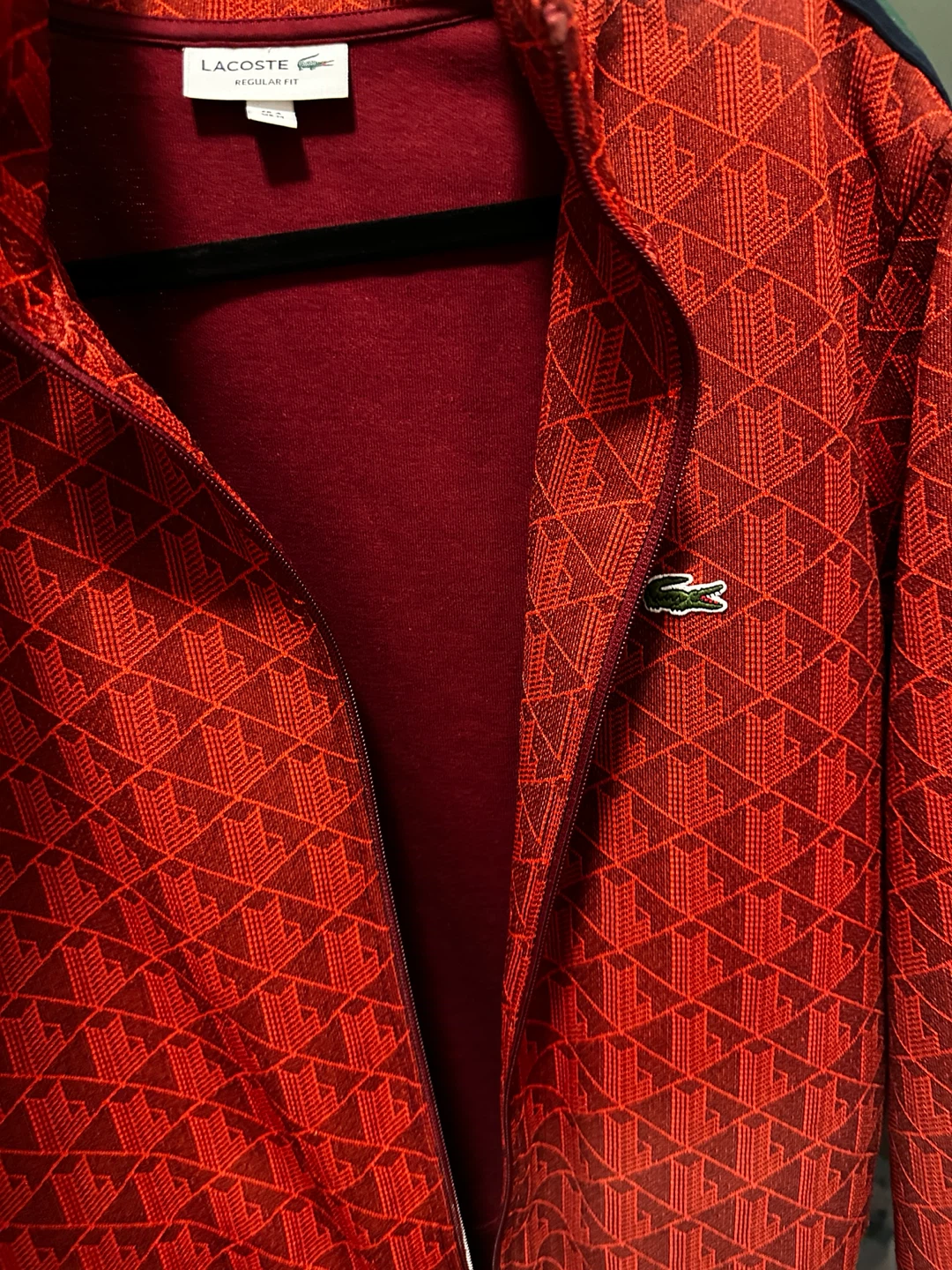 Lacoste Regular Fit Track Jacket Red - photo 5