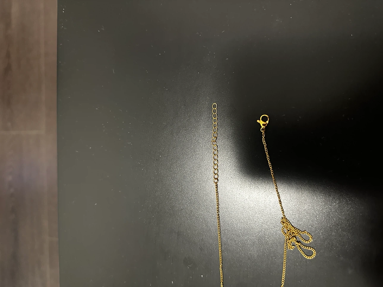 Gold-tone delicate chain necklace - photo 3